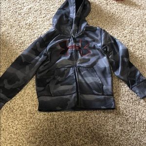 boys under armor zip sweatshirt